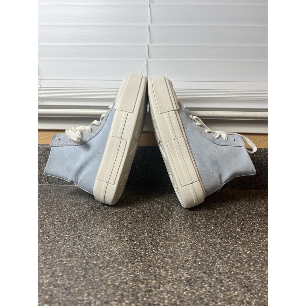 Converse All Star Platform Hi Top Womens Sz 6.5 Blue Canvas Sneaker Lace Up Shoe - Picture 5 of 11